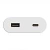 VersaPICK Gniazdo USB owalne, 1 port USB, 5V (A+C) 110-220V, IP20, ZAMAK, biały mat - small