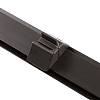 Mocowanie do rury owalnej 30x15, zestaw prawy + lewy, metaliczny szary EUREKA Slim - small