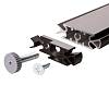 Wspornik regulowany, 11-15 mm, metaliczny szary EUREKA Slim - small