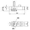 Wspornik regulowany, 11-15 mm, metaliczny szary EUREKA Slim, nie drogie - zdjecie №3 - small