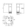 Nóżka meblowa regulowana, NA 02C00, h=120 mm, max 100 kg, aluminium, zdjecie - zdjecie №4 - small