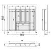 Taca na sztućce W=600 (550-490mm) L=500 H=55 biały mat MULLER  Ukraine, nie drogie - zdjecie №3 - small