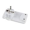 Wtyczka meblowa składana, płaska, 250W, 16A, biała - small