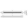 Kratka wentylacyjna 375х23,5, aluminium, nie drogie - zdjecie №3 - small