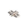 CLIP prowadnik, krzyżakowy, 0 mm, Stal, Wkręty, RW: otwór     podłużny+niklowany*P/U: 500 (173L6100)   BLUM - small