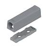 Adapter TIP-ON do drzwi, Wersja standardowa, prosty, Wkręty+czarny     carbon*P/U: 50 (956.1201)   BLUM - small
