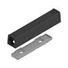 Adapter TIP-ON do drzwi, Wersja silniejsza, prosty, Wkręty+czarny     carbon*P/U: 50 (956A1201)   BLUM - small