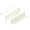 METABOX bok H (150 mm) Częściowy wysuw 25 kg dł.=500 mm wersja na wcisk lewy/prawy+R9001 kremowo-biała*P/U: 5 (320H5000C15MX) BLUM - small