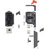 SYNCROMOTION Zestaw, wysokość D+R7037 ciemnoszara*P/U: 1 (Z33D00E0A6)   BLUM - small