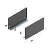 Bok szuflady LEGRABOX, wysokość F (241 mm), dł.=450 mm, lewy/prawy, do     LEGRABOX pure+antracyt mat*P/U: 1/5 (770F4502S)   BLUM - small