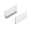 Bok szuflady LEGRABOX, wysokość F (241 mm), dł.=450 mm, lewy/prawy, do     LEGRABOX pure+jedwabiście biały mat*P/U: 1/5 (770F4502S)   BLUM - small