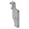 ORGA-LINE uchwyt listwy poprzecznej do szuf. z wys. frontem TANDEMBOX antaro wys. C prawy lewy+jasnoszare*P/U: 100 (Z40C0002Z) BLUM - small