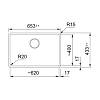 Zlewozmywak do podbudowy Fragranit + Maris MRG 110-62 Czarny mat / Czarny odpływ Franke 125.0697.758, kupic - zdjecie №2 - small
