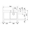 Zlewozmywak wbudowywany Fraceram, Mythos MTK 611-78 Ociekacz z lewej strony Czarny Mat Franke 124.0540.975, kupic - zdjecie №2 - small