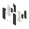 Mocowanie frontu LEGRABOX, wys. C, do szuflady z dekoracyjnymi elementami, lewe/prawe, LEGRABOX pure, czarny mat (ZI7.2CS0) BLUM - small