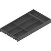 AMBIA-LINE orginizer do LEGRABOX/MERIVOBOX tworzywo sztuczne/stal 7 przegródka na sztućce dł.=600 mm sz.=300 mm, antracyt mat (ZC7S600BS3) BLUM - small