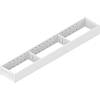 AMBIA-LINE  ramki do szuflady standardowej, do LEGRABOX/MERIVOBOX, stal,     dł.=600 mm, szerokość=100 mm+jedwabiście biały mat*P/U: 1 (ZC7S600RS1) - small