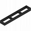 AMBIA-LINE  ramki do szuflady standardowej, do LEGRABOX/MERIVOBOX, stal,     dł.=650 mm, szerokość=100 mm+czarny mat*P/U: 1 (ZC7S650RS1)   BLUM - small