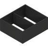 AMBIA-LINE rama, do LEGRABOX/MERIVOBOX szuflady z wysokim frontem, stal,     od dł.=270 mm, szerokość=242 mm+czarny mat*P/U: 1 (ZC7F300RSU)   BLUM - small