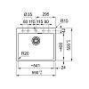 Zlewozmywak wbudowywany Fragranit + Maris MRG 610-54 FTL Onyx Franke 114.0661.796, nie drogie - zdjecie №3 - small