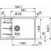 Zlewozmywak wbudowywany Fragranit + Centro CNG 611-78 XL  Kamienny Szary Franke 114.0687.325, kupic - zdjecie №2 - small