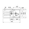 Zlewozmywak wbudowywany Fragranit+ Antea AZG 651-97  Czarny mat Franke 114.0676.236, kupic - zdjecie №2 - small
