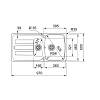 Zlewozmywak wbudowywany Fragranit+ Antea AZG 651-97 Czarny mat / Czarny odpływ Franke 114.0693.549, kupic - zdjecie №2 - small