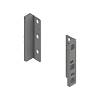 Uchwyt drewnianej ścianki tylnej MERIVOBOX, wys. K (146 mm),     prawy+lewy+szary indium mat*P/U: 25 (ZB4K000S)   BLUM - small