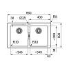 Zlewozmywak wbudowywany Tectonite® Sirius S2D 620-35-35 Beżowy Franke 143.0671.692, kupic - zdjecie №2 - small