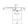 Zlewozmywak wbudowywany Tectonite® Sirius S2D 651-100 Kamienny Szary Franke 143.0618.682, nie drogie - zdjecie №3 - small