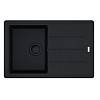 Zlewozmywak wbudowywany Fragranit+ Basis BFG 611-78 Czarny mat / Czarny odpływ Franke 114.0693.557 - small