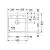 Zlewozmywak wbudowywany Tectonite® Sirius SID 610-49 Biały Polarny Franke 114.0205.051, nie drogie - zdjecie №3 - small