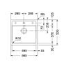 Zlewozmywak wbudowywany Tectonite® Sirius SID 610-49 Onyx Franke 114.0205.049, nie drogie - zdjecie №3 - small