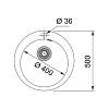 Zlewozmywak wbudowywany Tectonite® Solo SOD 610-50  Kamienny Szary Franke 114.0476.408, kupic - zdjecie №2 - small