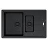 Zlewozmywak wbudowywany Fragranit+ Basis BFG 651-78 Czarny mat / Czarny odpływ Franke 114.0693.555 - small
