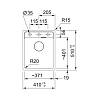 Zlewozmywak wbudowywany Fragranit+ Maris MRG 610-37 Czarny mat / Czarny odpływ Franke 114.0693.517, nie drogie - zdjecie №3 - small