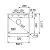 Zlewozmywak wbudowywany Fragranit+ Maris MRG 610-52 Czarny mat / Czarny odpływ Franke 114.0693.516, kupic - zdjecie №2 - small