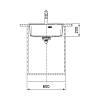 Zlewozmywak wbudowywany Fragranit+ Maris MRG 610-52 Czarny mat / Czarny odpływ Franke 114.0693.516, nie drogie - zdjecie №3 - small