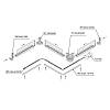 Profil GOLA poziomy z rowkiem na LED Ferro Fiori, L=4100 mm, type L, czarny, nie drogie - zdjecie №3 - small