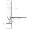 Wbudowana deska do prasowania lewa metalowa siatka 1200*380 mm Muller, kupuj hurtowo - zdjecie №11 - small