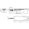 Wbudowana deska do prasowania lewa metalowa siatka 1200*380 mm Muller, hurt - zdjecie №10 - small