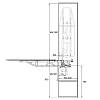Wbudowana deska do prasowania prawa metalowa siatka 1200*380 mm Muller, kupuj hurtowo - zdjecie №11 - small