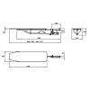 Wbudowana deska do prasowania prawa sklejka 1100*300 mm Muller, cena od producenta - zdjecie №9 - small