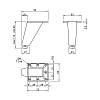 Nóżka meblowa, TS 0028 h=100mm, max 150kg, antracyt RAL7016, zdjecie - zdjecie №4 - small