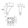 Nóżka meblowa, TS 0028 h=100mm, max 150kg, biały, zdjecie - zdjecie №4 - small