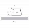 Blat Luxeform S149/R3-1 U Marmur Kastylija wilgocioodporna  3050х600х38mm, kupic - zdjecie №2 - small