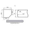Kąt Luxeform W74-1 U Biały wilgocioodporna 900х900x28mm, kupic - zdjecie №2 - small