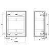 Cargo Iris 300 mm, uniwersalny, 2 półki, z samodociągiem, grafit,Muller, zamowienie online - zdjecie №7 - small