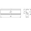 Uchwyt Marella M 16029 L=3000mm antracyt metalik, 18 mm (m.p.),  - zdjecie №12 - small