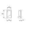 Zaślepka pod 90° handlowa Marella M 16029.1 antracyt metalik, 18 mm, zdjecie - zdjecie №4 - small